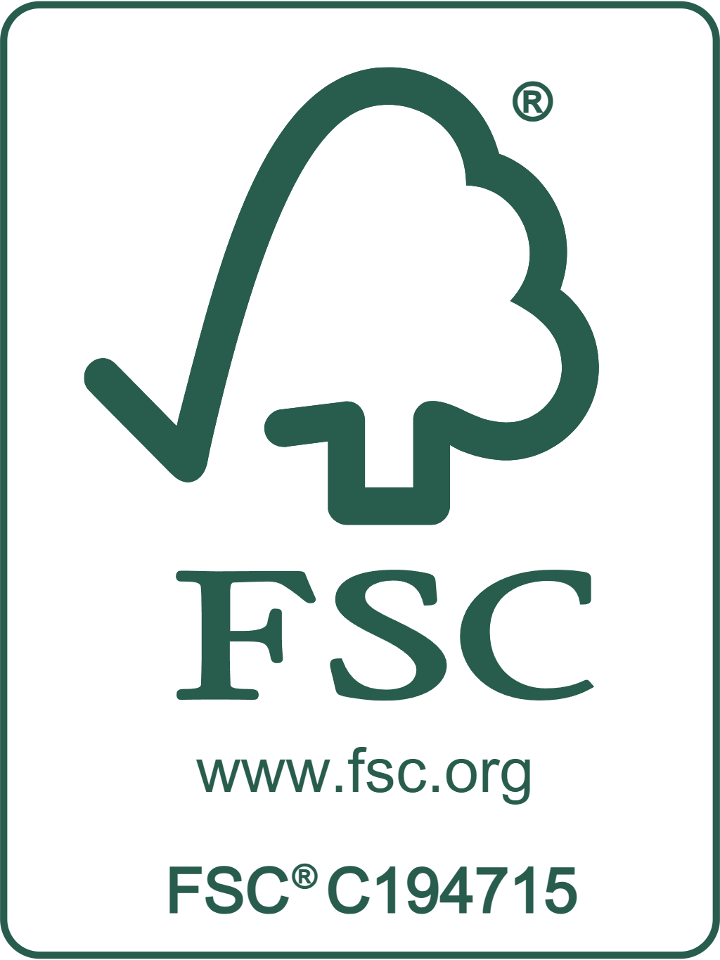 Forest Stewardship Council®（森林管理委员会) COC认证